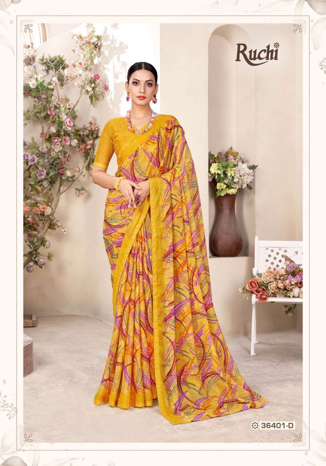 Vanilla 11 By Ruchi Chiffon Printed Sarees Wholesale Shop In Surat